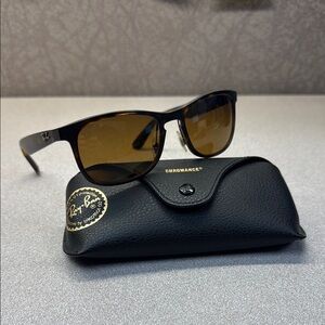 Ray-Ban RB4263 CHROMANCE Sunglasses in Havana and Bronze